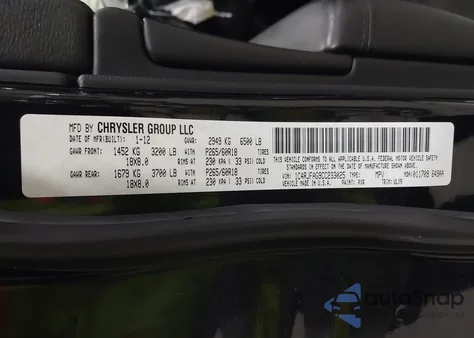 2012 Jeep Grand Cherokee Laredo z USA, uszkodzony, nr VIN 1C4RJFAG9CC233025